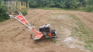 Освоение целины обычным мотокультиватором. (начало августа 2020).