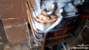 Пайка теплообменика латунью газовой колонки