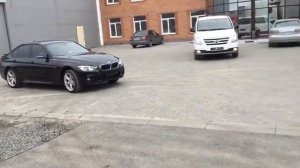 BMW F30 - спортивный выхлоп и насадки 2018