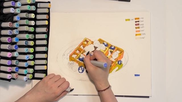 ОБЗОР МАРКЕРОВ VISTA-ARTISTA & FOOD SKETCHING смотреть онлайн