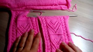 Детская кофточка с сердечками для девочки. 2 часть. Мастер-класс.