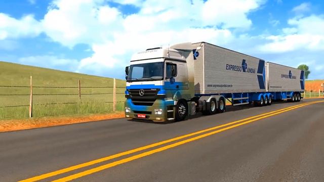 MOD EURO TRUCK SIMULATOR 2 MERCEDES BENZ ACTROS MP2 E MP3 Pack de Skins Para Axor 1.36 LINCK DESCRI смотреть онлайн