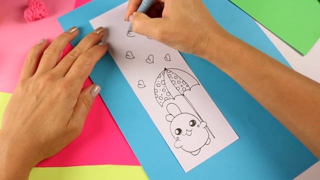 4 DIY ЗАКЛАДКИ Антистресс ИЗ 1 ЛИСТА БУМАГИ - Рисуем сами!