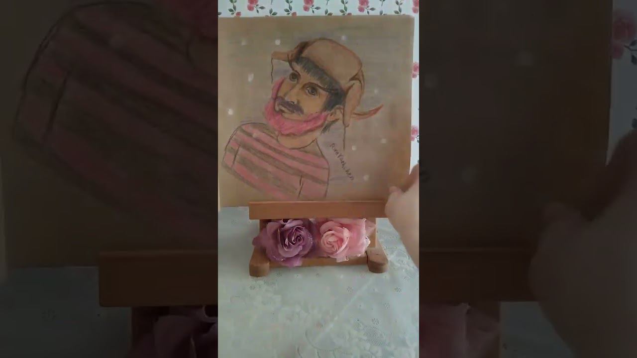 Обзор работ цветными карандашами рисование  drawing  art