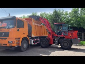 Фронтальный погрузчик MOLOT 300T  Погрузка самосвала Shaanxi
