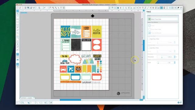 PNG Cut File for Tracing Planner Printable Stickers in Silhouette смотреть онлайн
