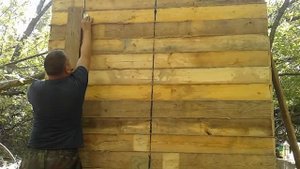 Постройка избы в лесу #4