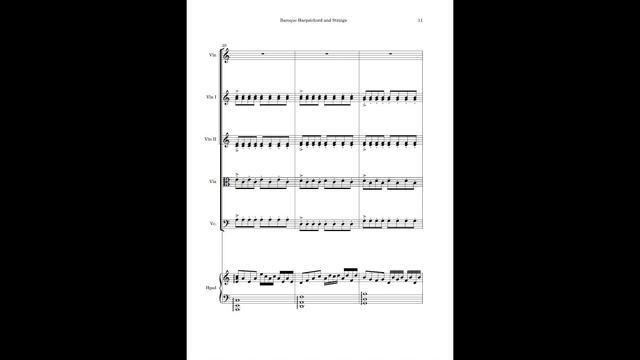 Baroque Harpsichord and Strings | SHEET MUSIC | SCORE | смотреть онлайн