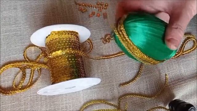 Пасхальное яйцо из лент.Easter egg made from ribbons смотреть онлайн