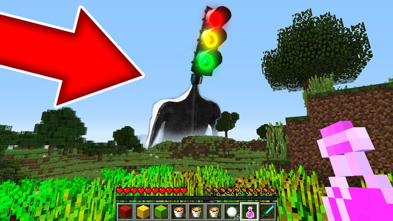 Я призвал СВЕТОФОРОГОЛОВОГО в своем мире в майнкрафт ! Как призвать TRAFFIC LIGHT HEAD MINECRAFT смотреть онлайн