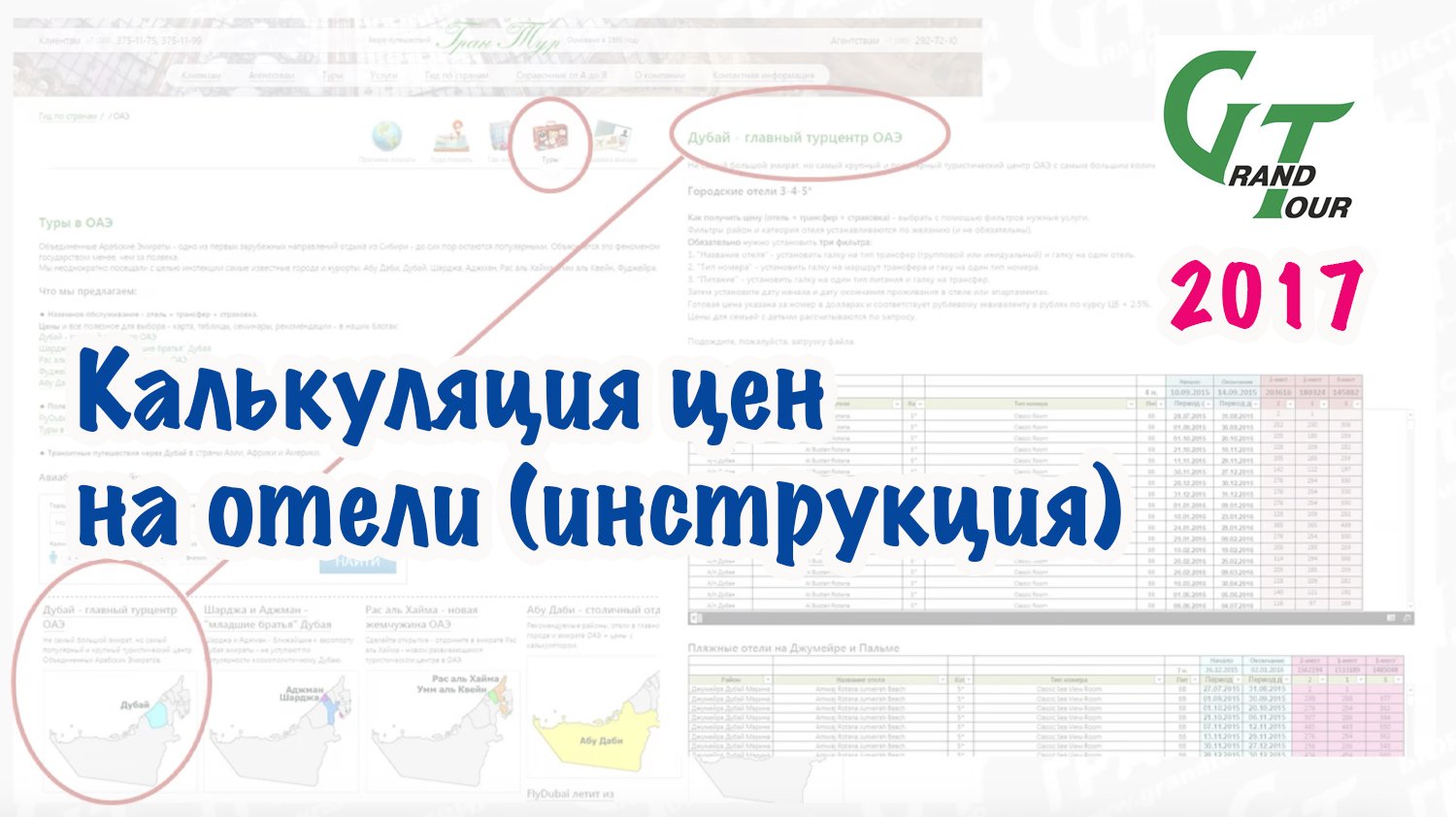 Архив Гран-Тура. 2015 год. Калькуляция цен на отели (инструкция)