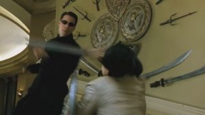 Матрица: Перезагрузка - Бой в замке Меровингена [1080p]