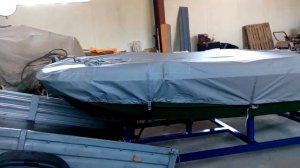 Лодка "Кайман 350" на бортовом прицепе 2