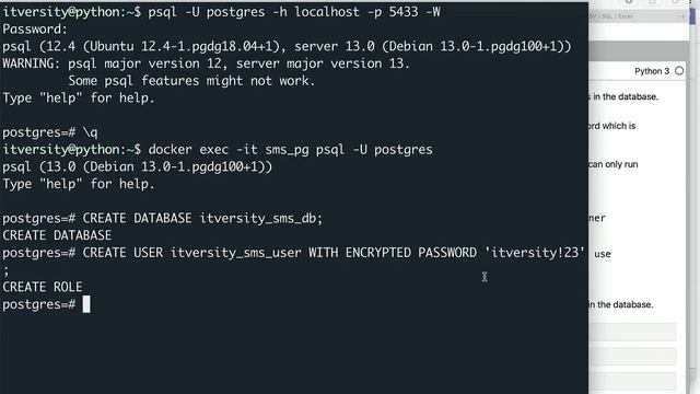 Programming Essentials Python - Database Operations - Create Database and Users Table смотреть онлайн
