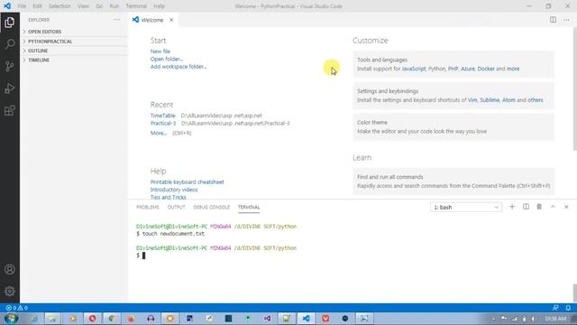 Command Line tutorial with Git Bash - Python Tutorial 05 | Basic To Advance | #divinesoft смотреть онлайн