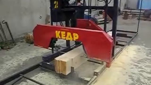Ленточная пилорама Кедр c электрическим приводом смотреть онлайн