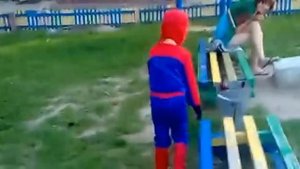 Прикол Человек паук