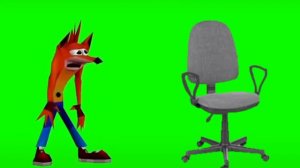 Креш бандикут выбирает себе школьный стул