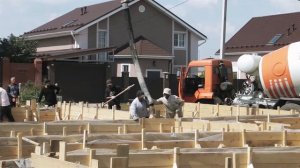 Дом из газобетона 3 этап. Заливка фундамента