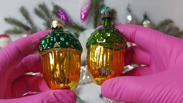 ? Советские, польские, немецкие винтажные елочные игрушки. Обзор смотреть онлайн