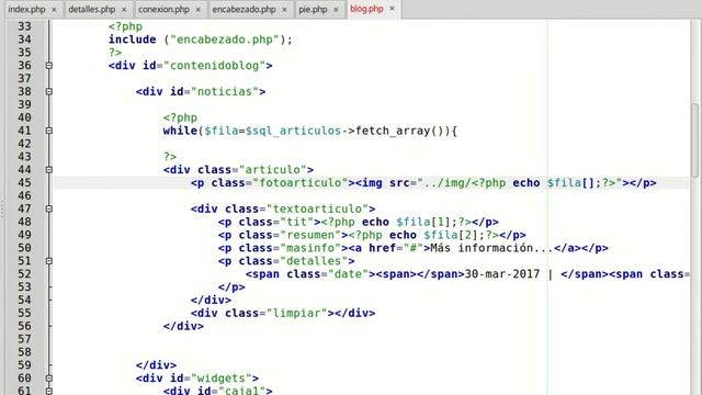 7. Proyecto final: blog.php 2ªparte смотреть онлайн