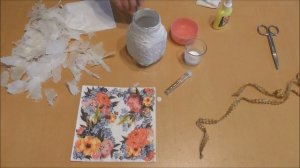 Decoupage cans for beginners / Декупаж банки для начинающих