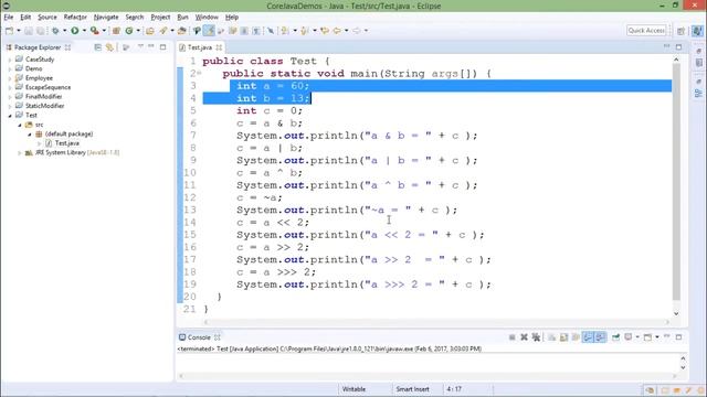 Java - Bitwise Operators смотреть онлайн