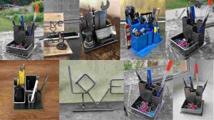 welding projects desk organizer ideas