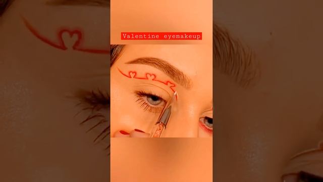 valentine eyemakeup #trending #instagram #reels #youtubeshorts #shots #status #eyeliner #eyemakeup