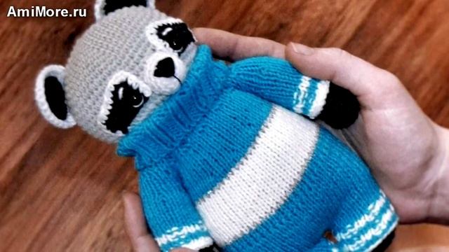 Амигуруми: схема Енот Тимошка. Игрушки вязаные крючком - Free crochet patterns.