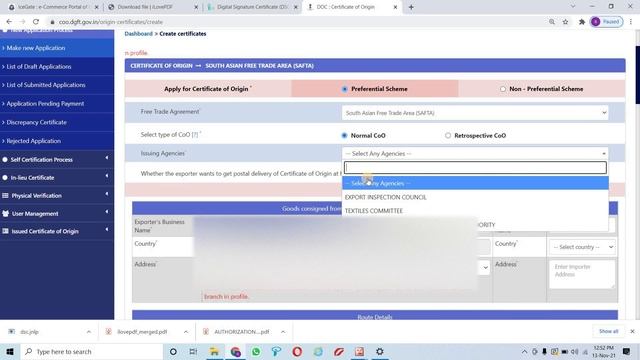 How to Apply Certificate of Origin (COO) Online For Export Goods | SAPTA | GSP | SAFTA | DGFT Porta смотреть онлайн