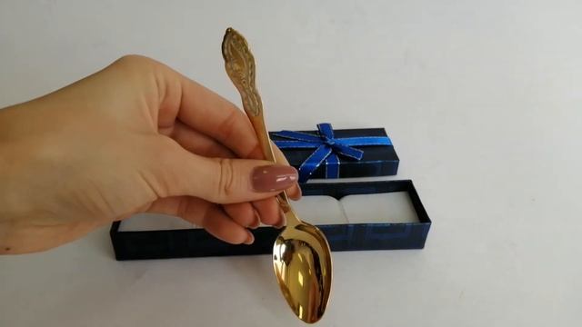 Серебряная чайная ложка «Золотая» 31-124 смотреть онлайн