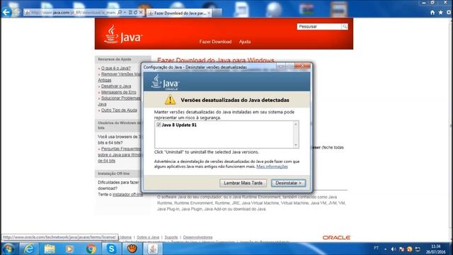 TUTORIAL - COMO ATUALIZAR O JAVA смотреть онлайн
