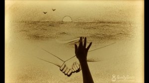 Рисование песком на свадьбу от студии SandySmile