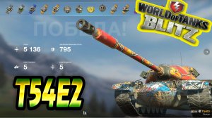 T54E2 Wot Blitz 5.1К Урона 5 Фрагов World of Tanks Blitz Replays vovaorsha.