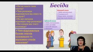 Розповідь у художньому та науковому стилі 5 клас Українська мова Онлайн уроки Дистанційна школа