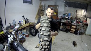 Замена стоковой Янгсинг на Mitas MC23 Rockrider на Motoland Dakar 250 ST по сухому. Четыре дырки.