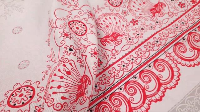 Обзор ткани Рогожка 9933-1 ХБК "Шуйские ситцы" смотреть онлайн