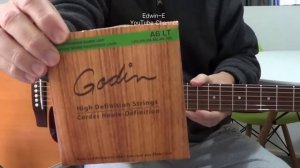 Guitar Demo: Seagull S6 Original Slim Acoustic Guitar Review w/ Godin A6LT Strings | Edwin-E