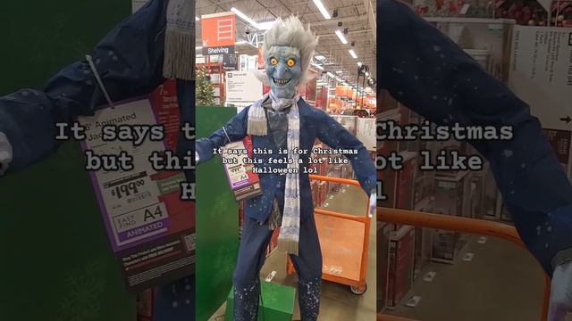 Jack Frost at home Depot #christmas #christmasdecor #halloween #homedepot #jackfrost #scary