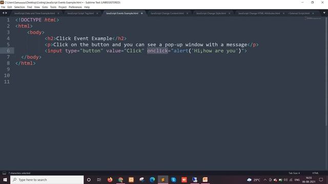 #18 HTML Tutorial For Beginners | HTML JavaScript