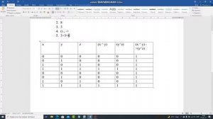 Логикалык туюнтманын негизинде чындык таблицасын түзүү