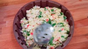 Вкусная запеканка из кабачков с крабовыми палочками. Готовлю в гриле Ninja