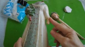 Реставрация прессопилочных Мороза и Снегурочки