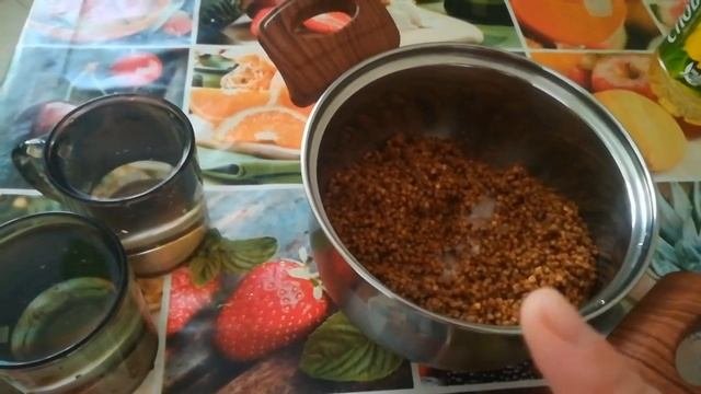 запариваем гречку. А вы знали что гречку можно и без плиты готовить?   #гречка.    #халяль