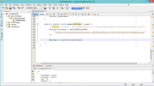 Read JSON Files Using Java смотреть онлайн