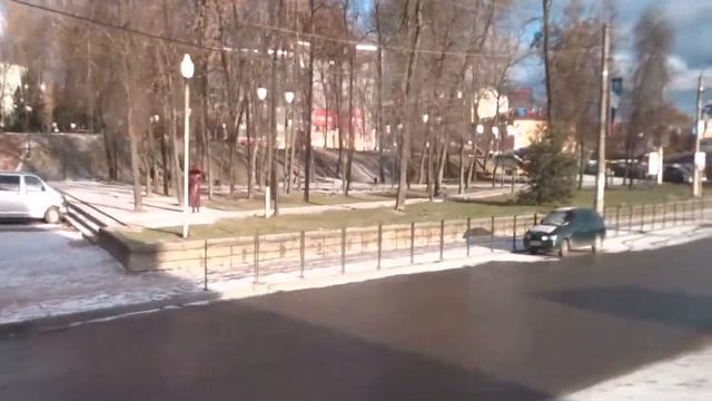 Смоленск из окна автобуса 27.12.15 смотреть онлайн