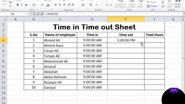 How Calculate Time in & Time Out in Excel смотреть онлайн