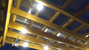 Освещение беседки - перголы в вечернее время своими руками. Pergola lighting.
