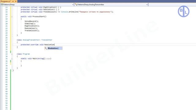 C#. Паттерн проектирования программ "Шаблонный метод (Template method)". смотреть онлайн